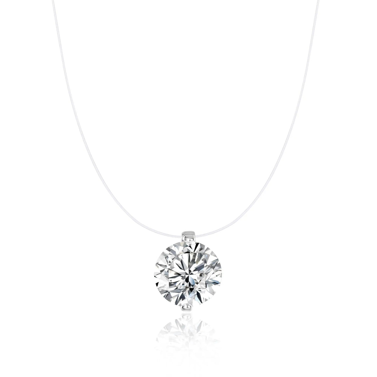 Floating Diamond Necklace