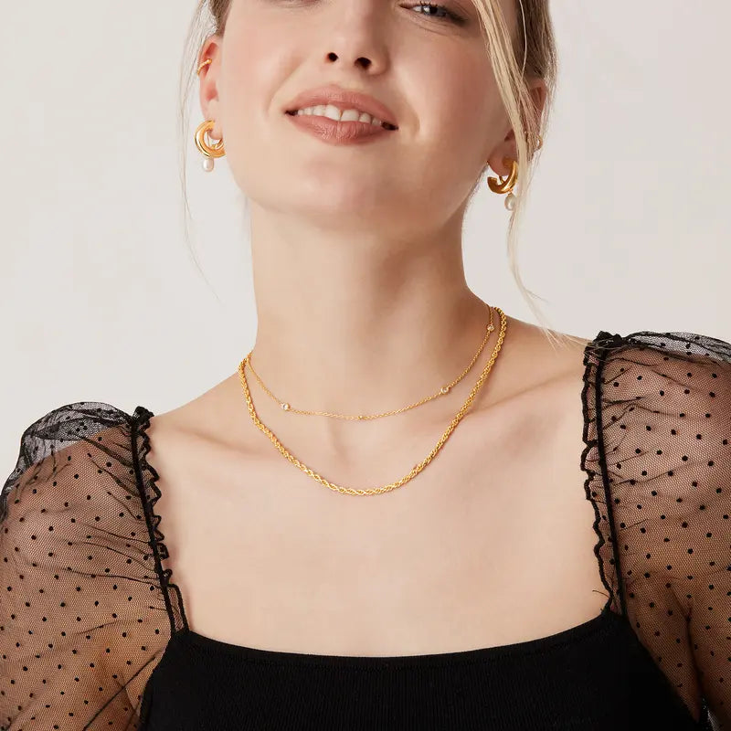 Simulated Diamonds Necklace