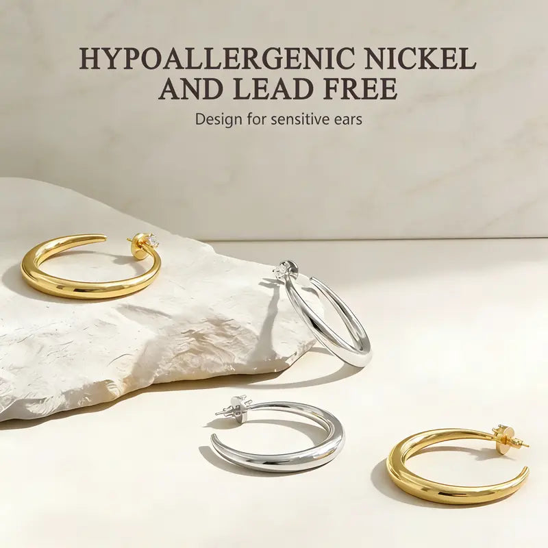 Chunky Hoop Earrings