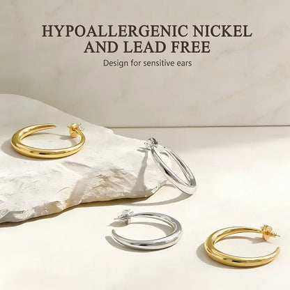 Chunky Hoop Earrings