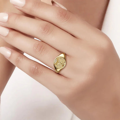 Highs And Lows Signet Ring