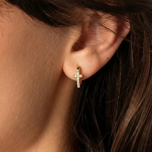Blessed Cross Earrings