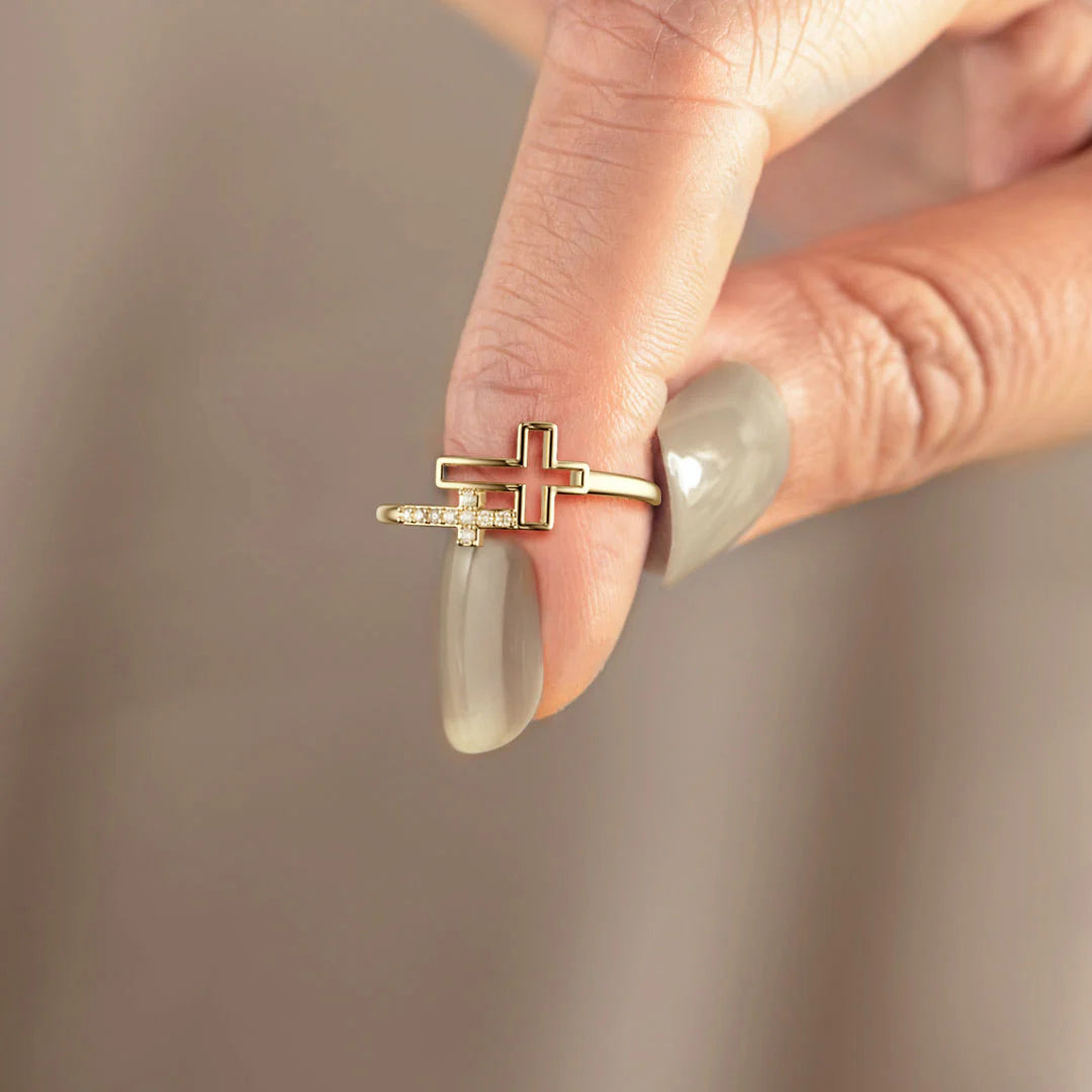 Double Cross Eternal Ring