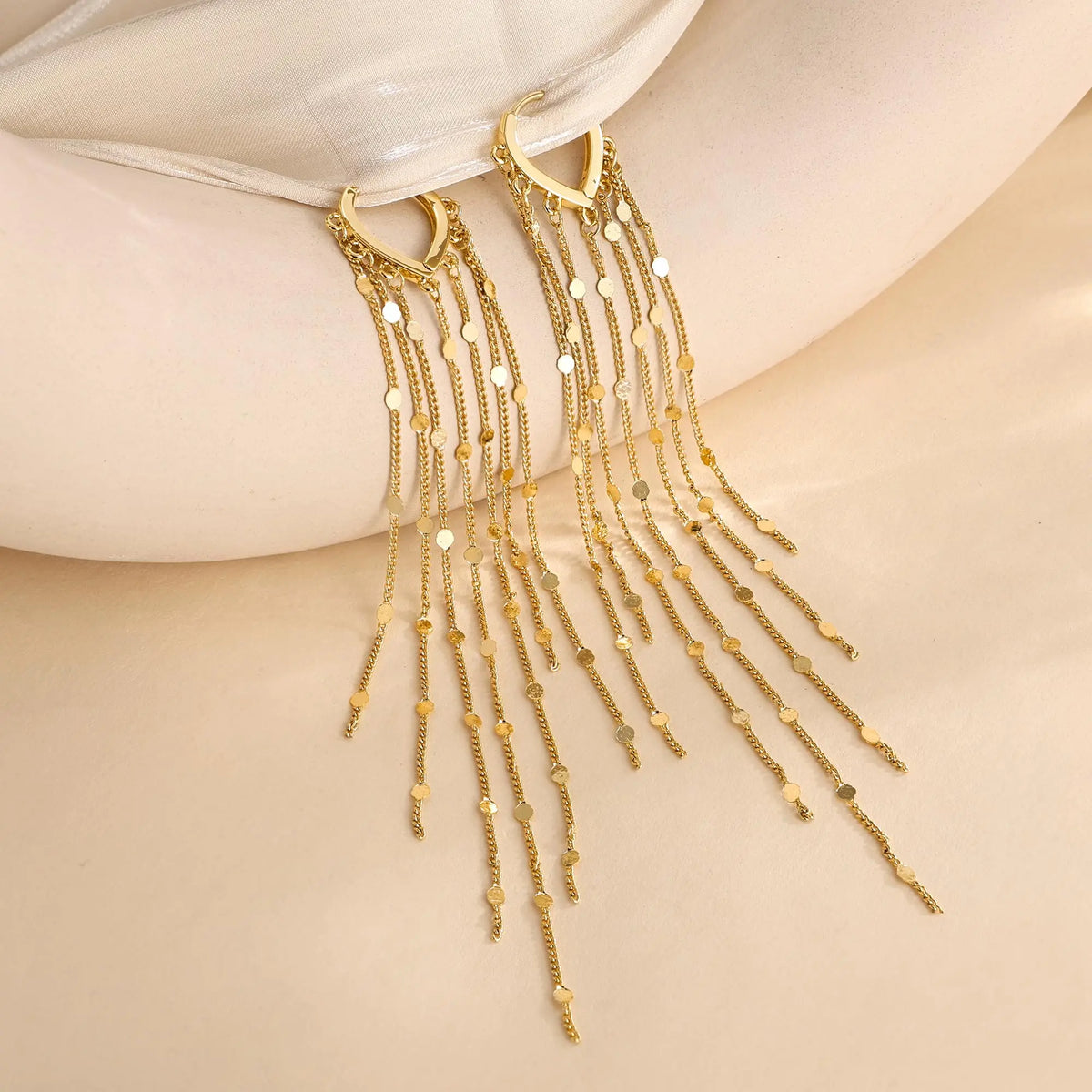 Chain Tassel Earrings