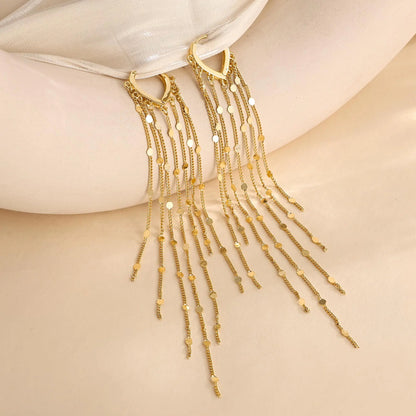 Chain Tassel Earrings