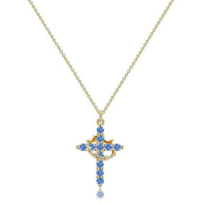 The Eternal Cross & Crown Necklace