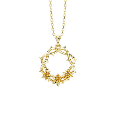 Crown of Thorns Floral Necklace