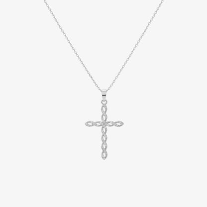 Twirl Cross Necklace