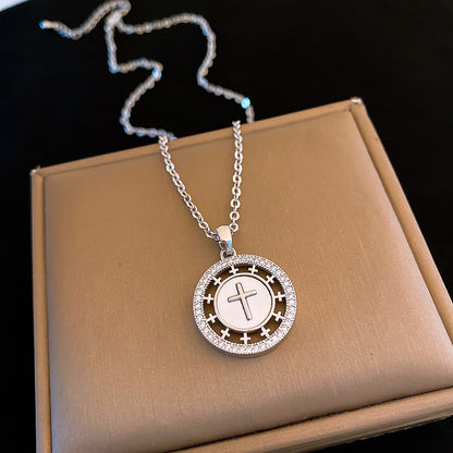 Surrounding Cross Pendant Necklace