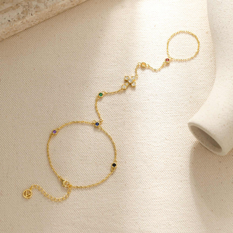 Radiance Cross Hand Chain