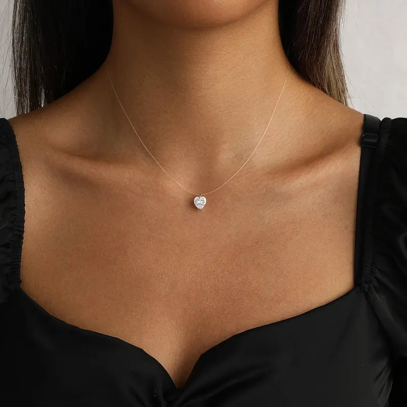 Floating Diamond Necklace