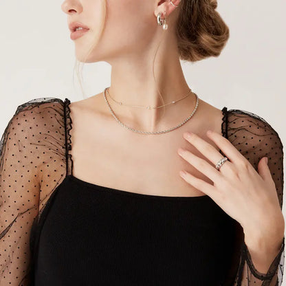 Simulated Diamonds Necklace