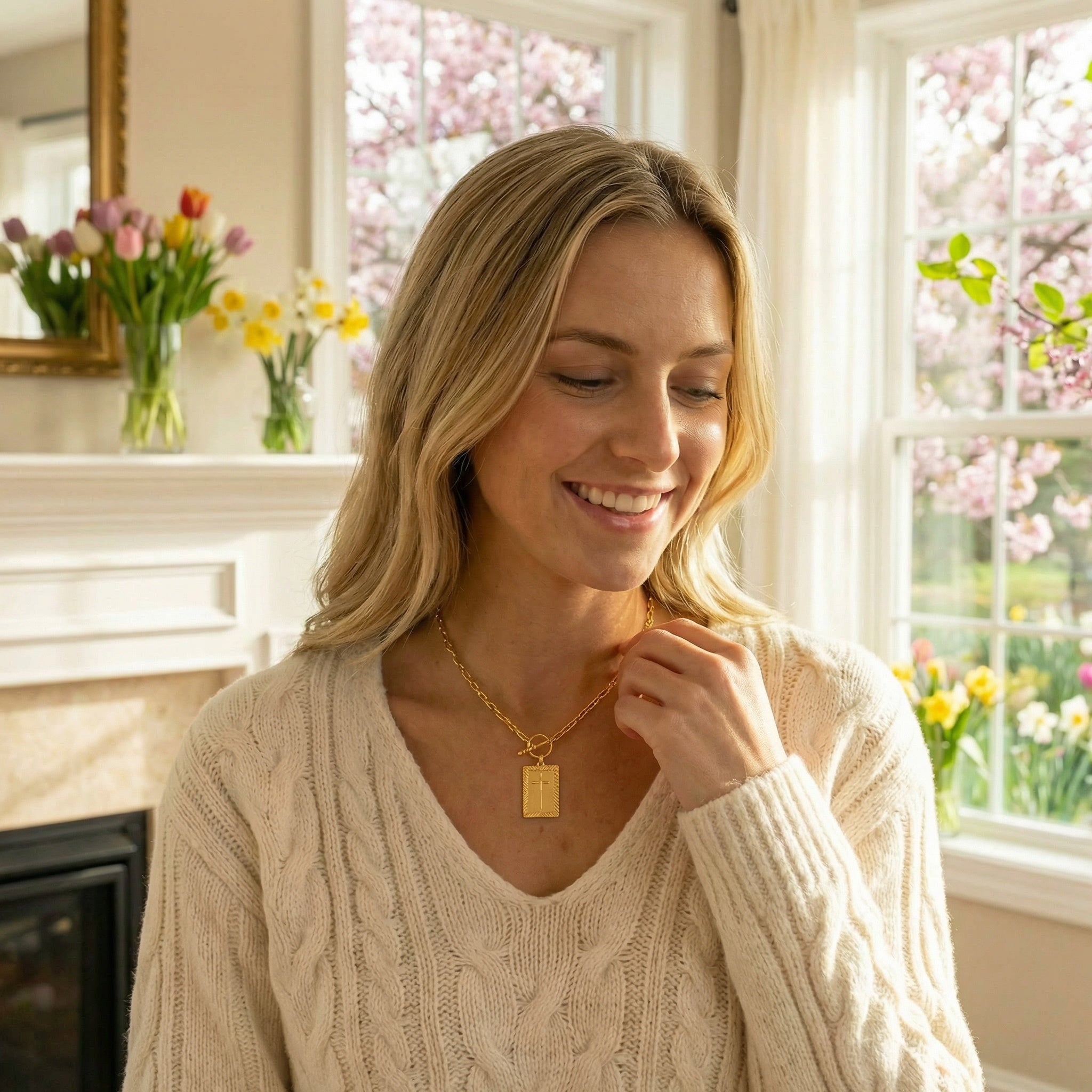 The Eternal Cross Necklace – Viole Grace