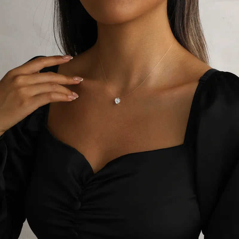 Floating Diamond Necklace