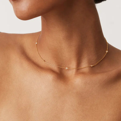 Simulated Diamonds Necklace