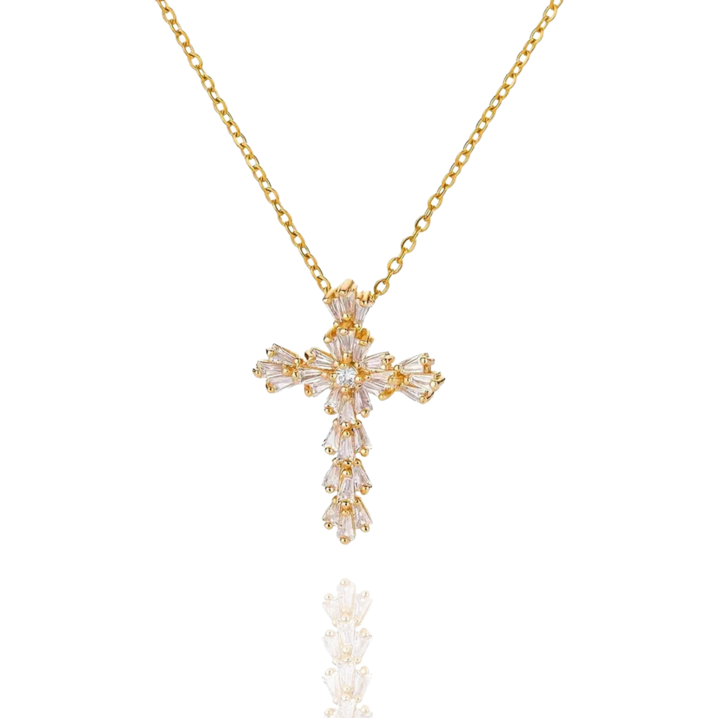 Blooming Cross Necklace