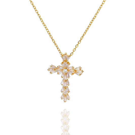 Blooming Cross Necklace